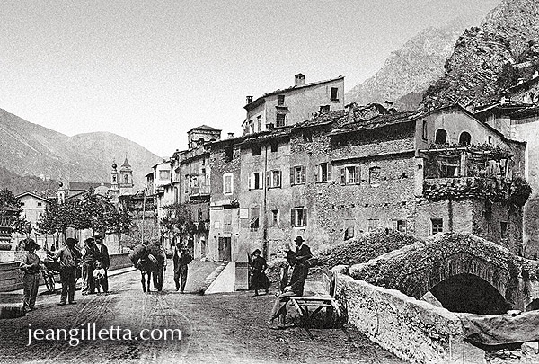 Breil sur Roya vers 1900 Phototh que Jean Gilletta depuis 1880